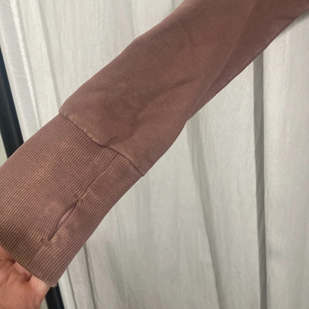 Mauve Crop Hoodie - Picture 2 of 4